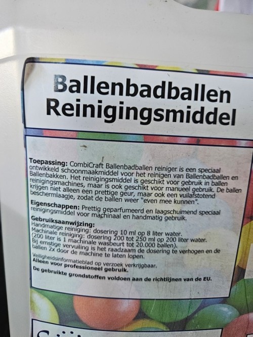 Ballenbadballenreinigingsmiddel 500ml
